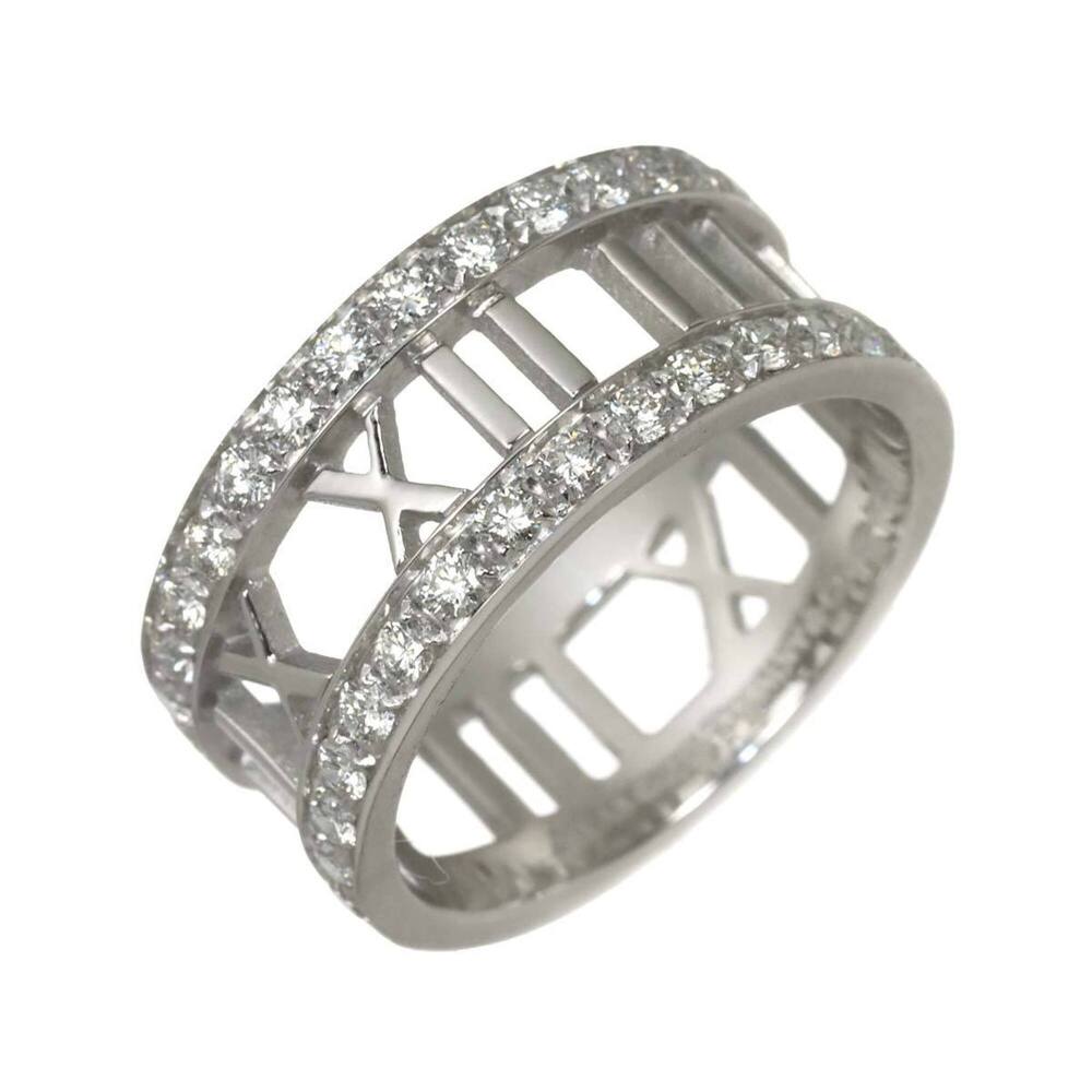Tiffany & Co. Atlas 1 Diamond Ring, 18K White Gold (750)